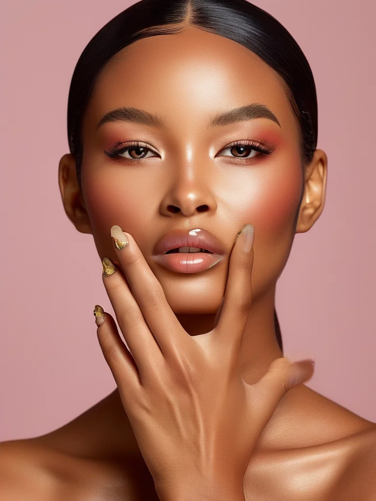25+ Dazzling Summer Toe Nail Designs for Your Perfect Pedicure 4 Close-up of short, square-shaped toenails with a sheer peachy-nude base. Each big toe nail features a delicate, tiny abstract gold foil accent near the cuticle, offering a minimalist yet luxurious 'golden hour' aesthetic.