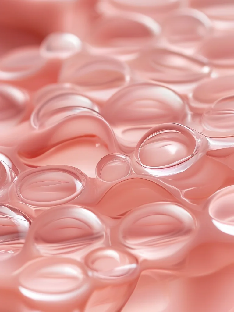 Microscopic view of thermochromic pigment capsules inside bio-adaptive nail gel