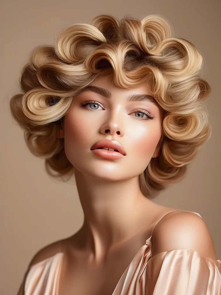 7 Viral Prom Makeup Tutorial Hacks to Guarantee You Slay the Dance Floor 2 A woman with a voluminous, bouncy blowout hairstyle showcasing layered, face-framing curls under soft natural lighting.