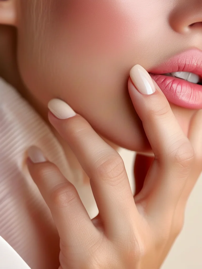 Beyond Basic: 5 Stunning Square Nail Trends You Need to See 5 A macro photograph of a woman's hand with medium-length square nails. The nails exhibit a delicate ombré gradient, fading from a translucent milky white at the base to a soft, sheer pink at the tips, all finished with a glossy shine.