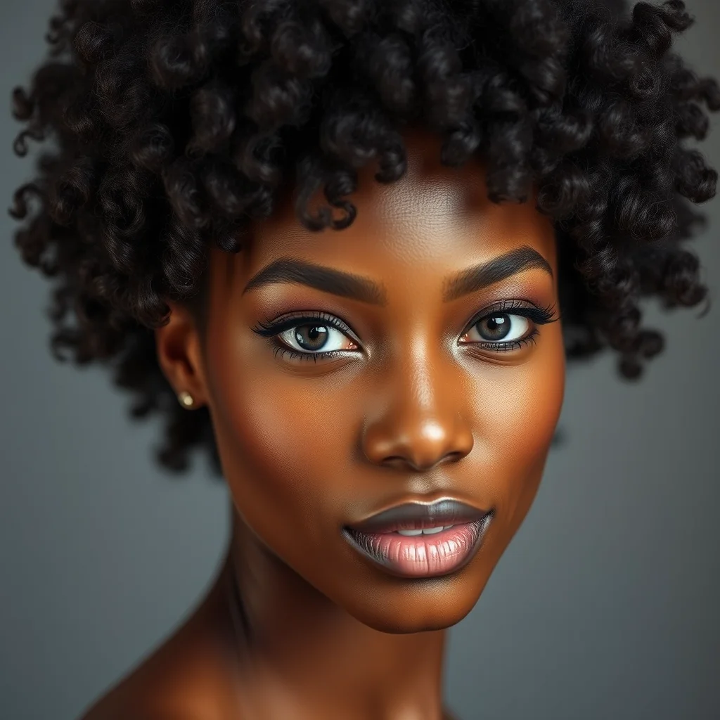 7 Lip Liner Tutorial Secrets for the Perfect Pout 5 A portrait highlighting a woman with beautifully defined, vibrant dark brown afro curls that have a natural, healthy sheen.
