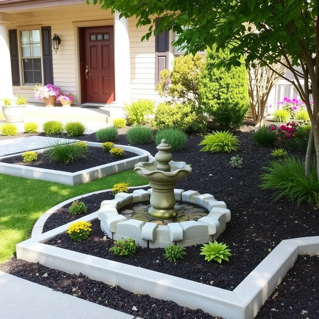 A stunning front garden with modern landscaping and curb appeal ideas.