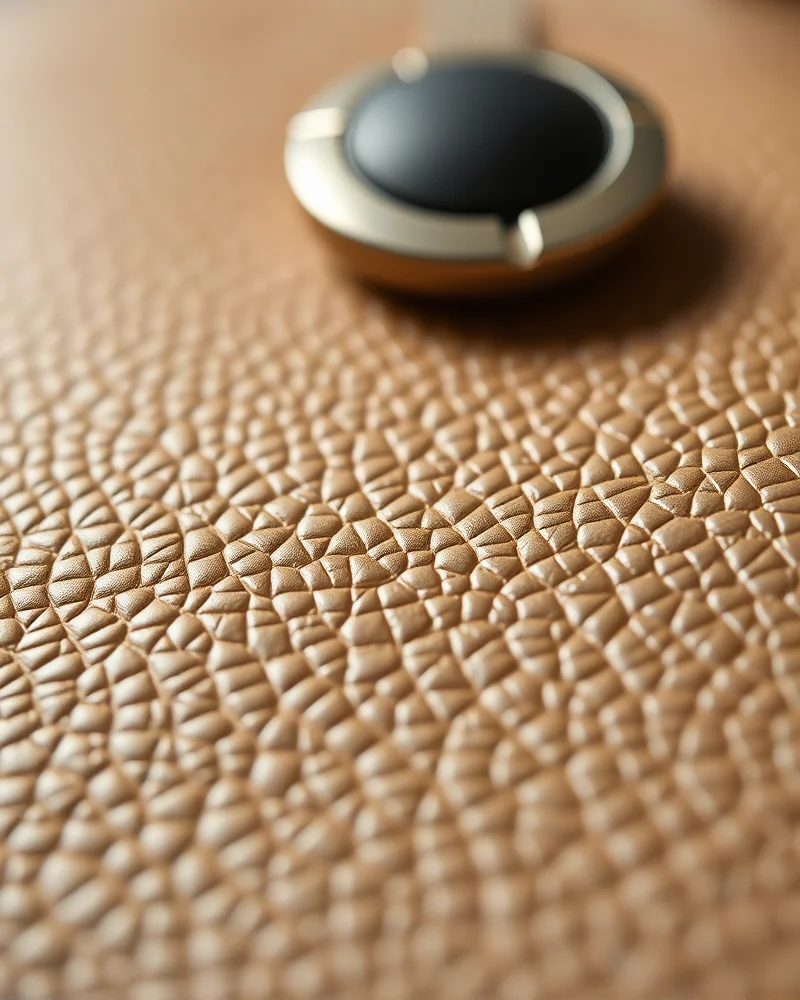 Sustainable Tech-Core: How to Style Biodegradable Vegan Leather in 2027 3 Close-up of premium mycelium bio-leather texture with organic grain and matte finish.
