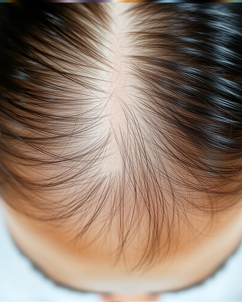 Bio-Adaptive Hair Color: The 2027 Guide to pH-Responsive Salon Treatments 3 Close up view of a healthy, hydrated scalp showing clean pores and vibrant, healthy hair follicles representing a balanced microbiome.