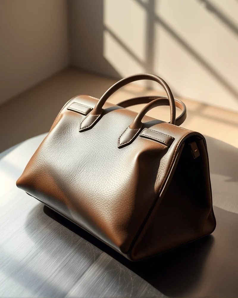 Sustainable Tech-Core: How to Style Biodegradable Vegan Leather in 2027 8 A high-end, sustainable bio-leather bag reflecting high resale value and premium tech-core aesthetics.