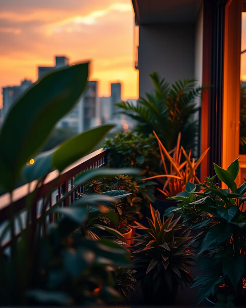 Bio-Adaptive Lighting Trends: Integrating Circadian-Sync Tech into Small Urban Gardens 2 Modern urban garden using bio-adaptive lighting to balance circadian rhythms in a city home.