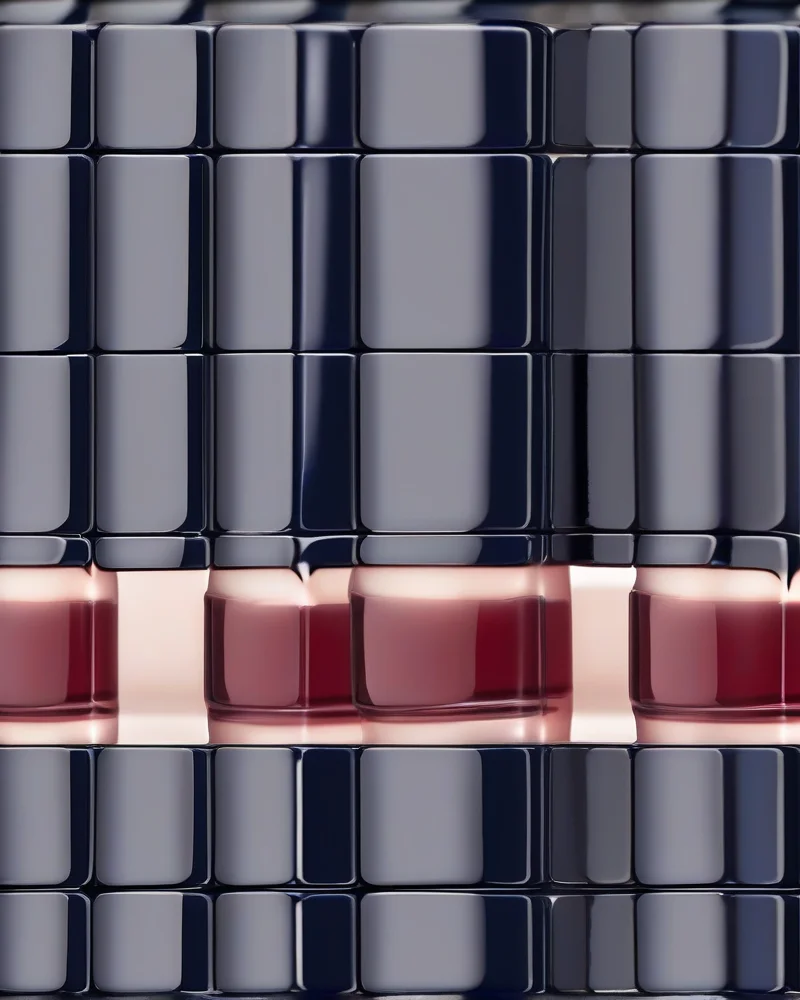 7 Subtle 4th of July Nails That Are Chic, Not Cheesy 2 Close-up of square nails with a nude base and ultra-thin navy and red micro-french tips.