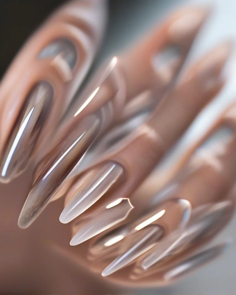 7 Subtle 4th of July Nails That Are Chic, Not Cheesy 3 Negative Space Stars