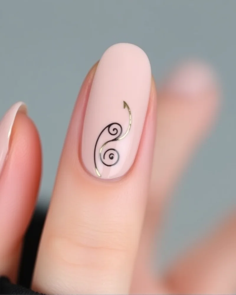 7 Viral Pucci Nails Trends You Need To Try This Season 6 Short oval nails with a nude base and delicate, minimalist black and gold Pucci swirls only on the tips.