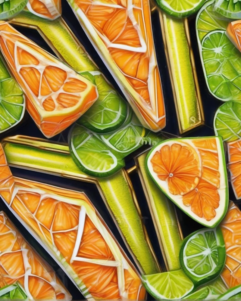 7 July Nails Ideas That Are Taking Over Your Feed This Summer 7 Coffin-shaped nails with a bright orange base and hyper-realistic lemon and lime slices painted on the accent nails.