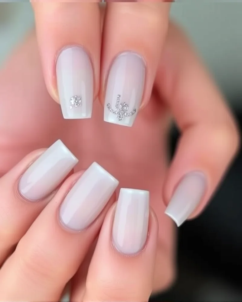 7 Viral Aura Nail Art Ideas That Will Elevate Your Manicure Game 8 Short, natural shaped nails with a sophisticated tone-on-tone gray aura effect for a minimalist look.