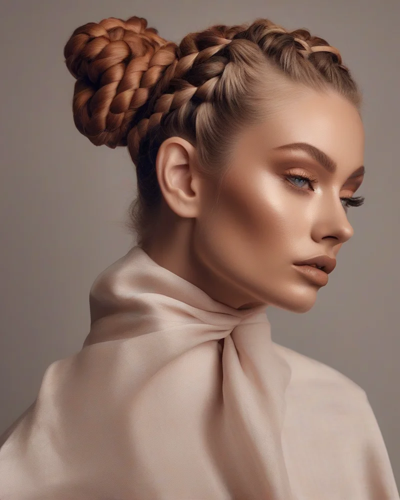 7 Vibrant Mexico Makeup Trends You Need To Try This Season 8 A monochromatic beauty look featuring matching terracotta tones on the lips and eyes, with a stylish braided top knot.