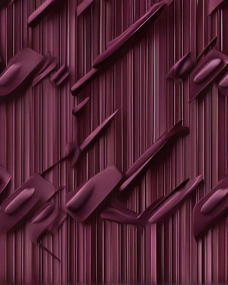 Deep burgundy square nails with a matte finish and high-gloss firework patterns, creating a tactile contrast.