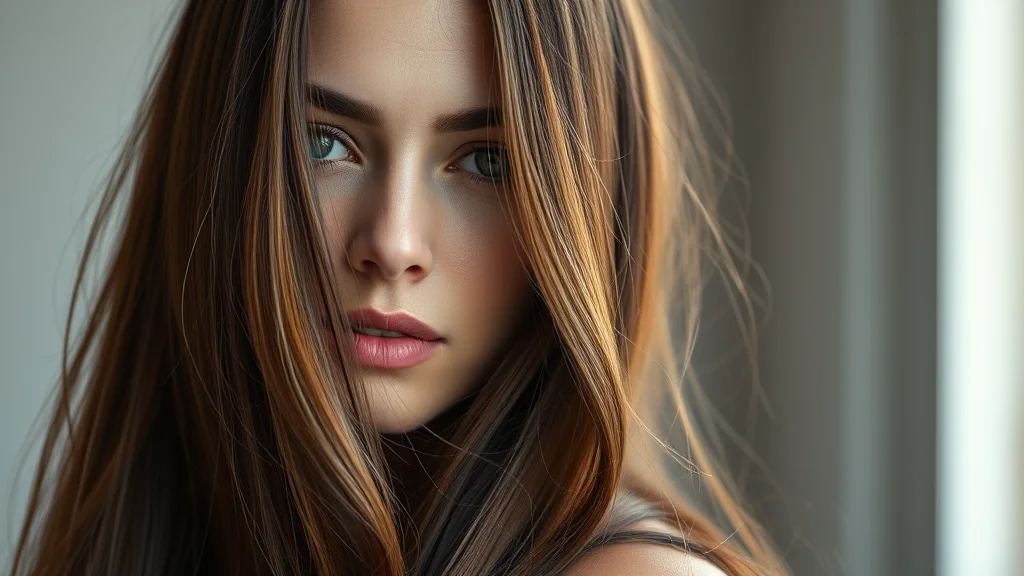 7 Viral Reasons Why Mushroom Brown Hair Is The Ultimate Fall Upgrade 1 A close-up portrait of a woman with multidimensional mushroom brown hair that transitions from cool earthy roots to lighter ash-brown highlights, captured in soft, natural lighting.