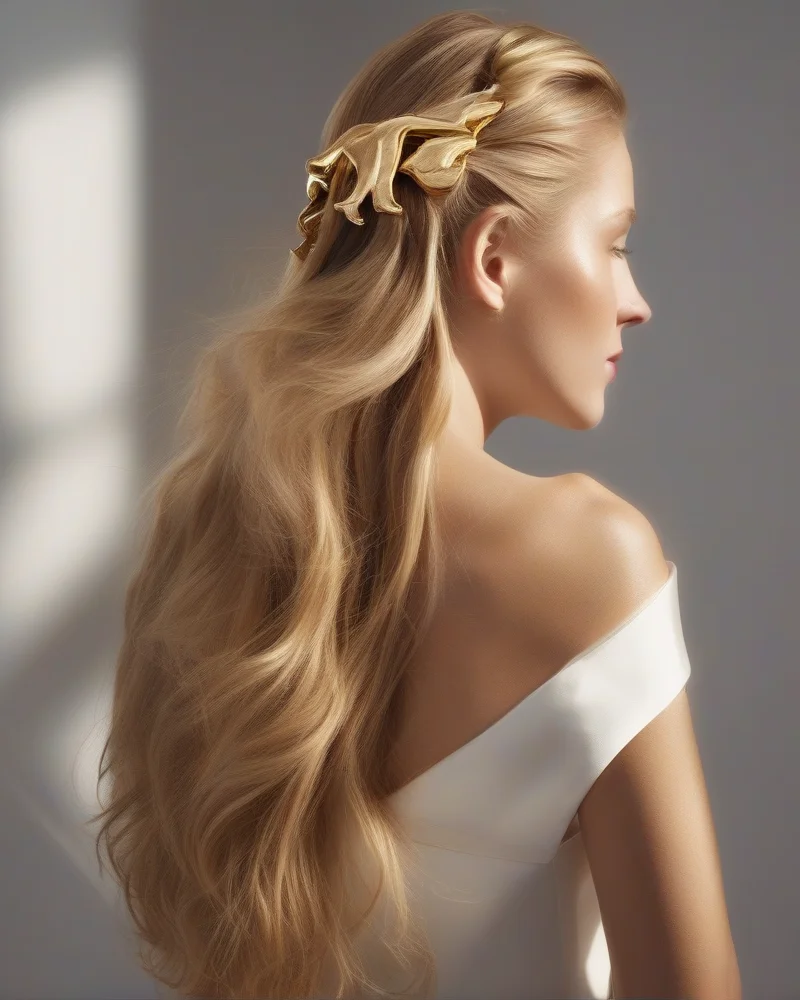 10 Cute Back to School Hairstyles That Turn Heads This Semester 2 Stylish half-up claw clip hairstyle for back to school.