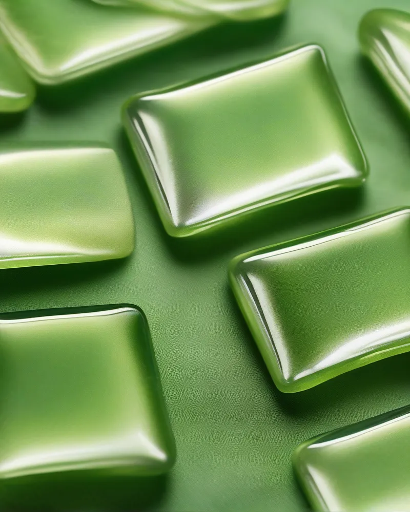 Peridot Nails: The Vibrant Green Trend Defining Luxury Manicures 2 Short square peridot green nails, solid high-shine finish, luxury aesthetic.