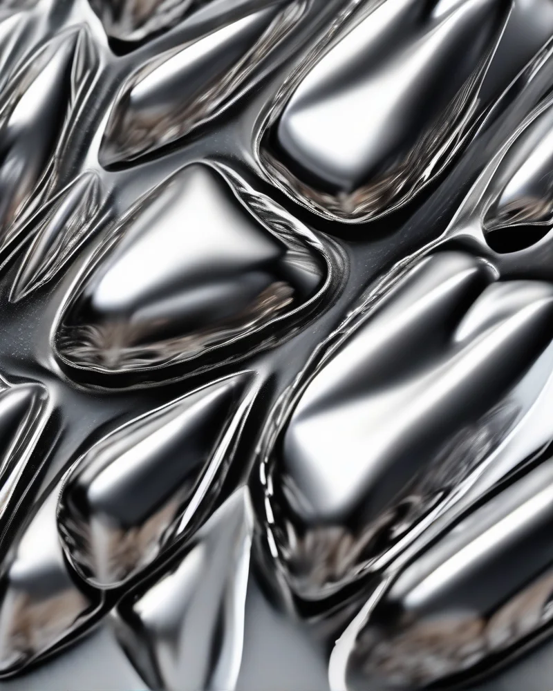 10 Exquisite Pedicure Ideas to Elevate Your Foot Aesthetic This Season 3 Molten silver chrome pedicure on almond nails.
