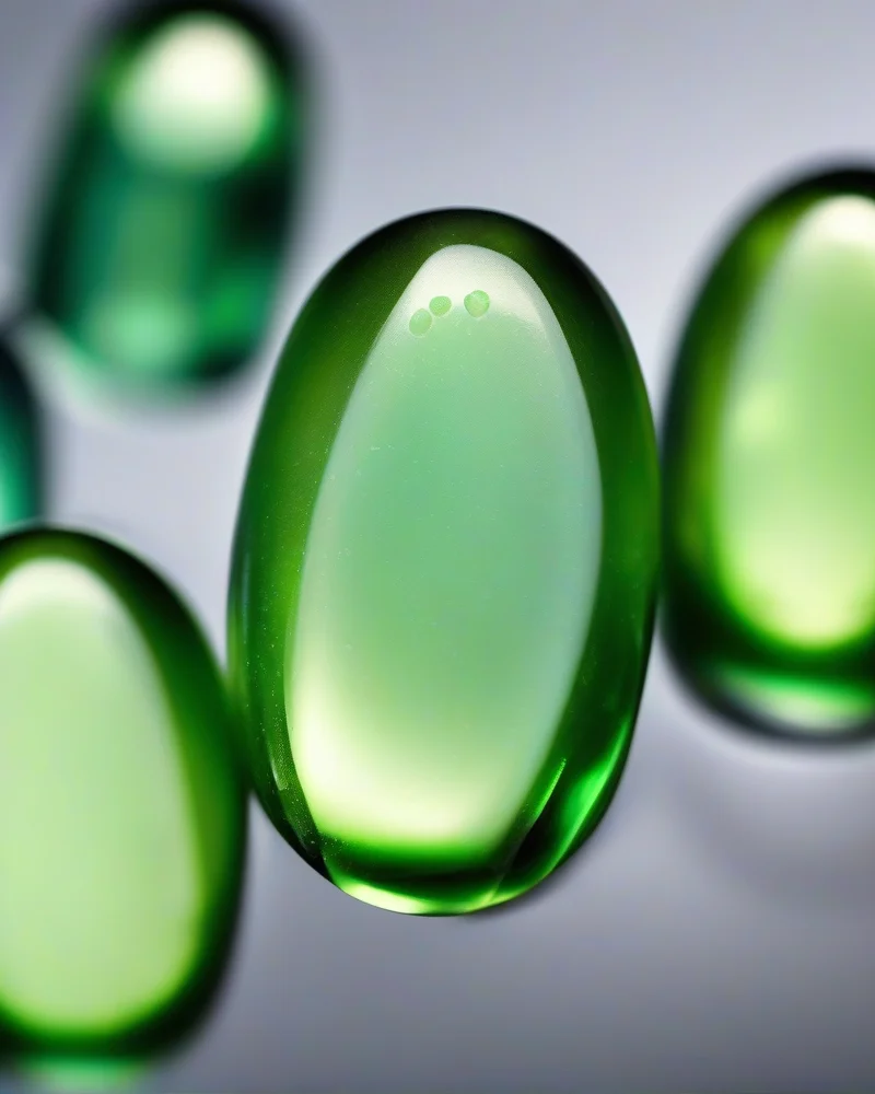 Peridot Nails: The Vibrant Green Trend Defining Luxury Manicures 4 Minimalist translucent peridot jelly nails, clean girl aesthetic.