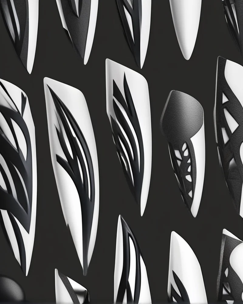 Negative space geometric nail art for back to school