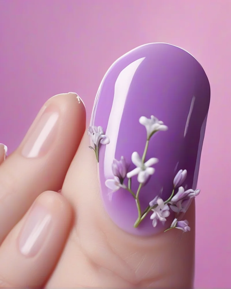 10 Exquisite Pedicure Ideas to Elevate Your Foot Aesthetic This Season 6 Hand-painted floral pedicure art on soft pink base.