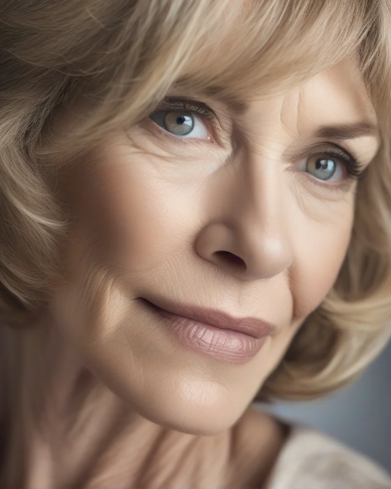 10 Timeless and Chic Senior Hairstyles for a Sophisticated Look 7 Side-swept bangs adding softness to a mature woman's hairstyle.