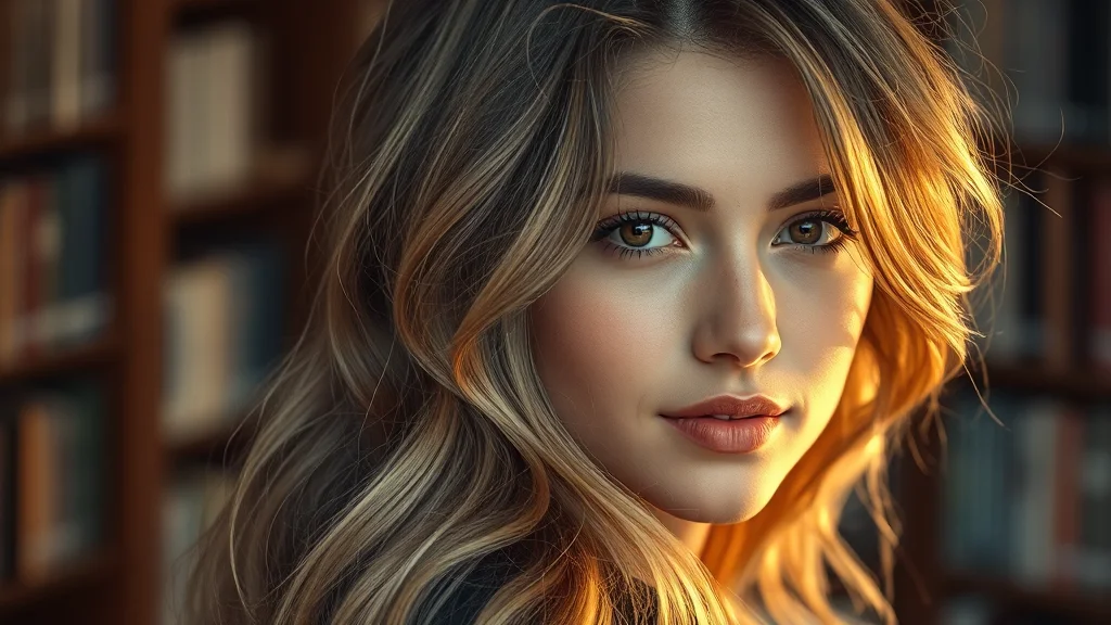 A student with stunning, styled glossy beach waves for back to school.
