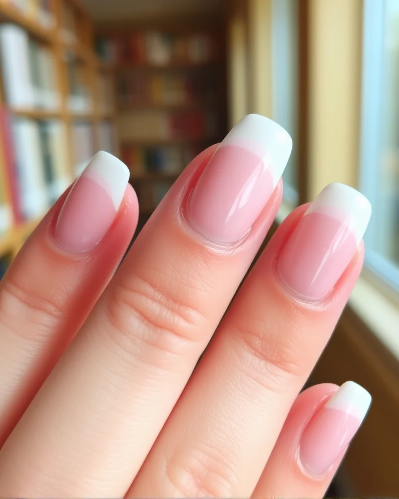 Minimalist micro-french manicure for back to school nails 2026.
