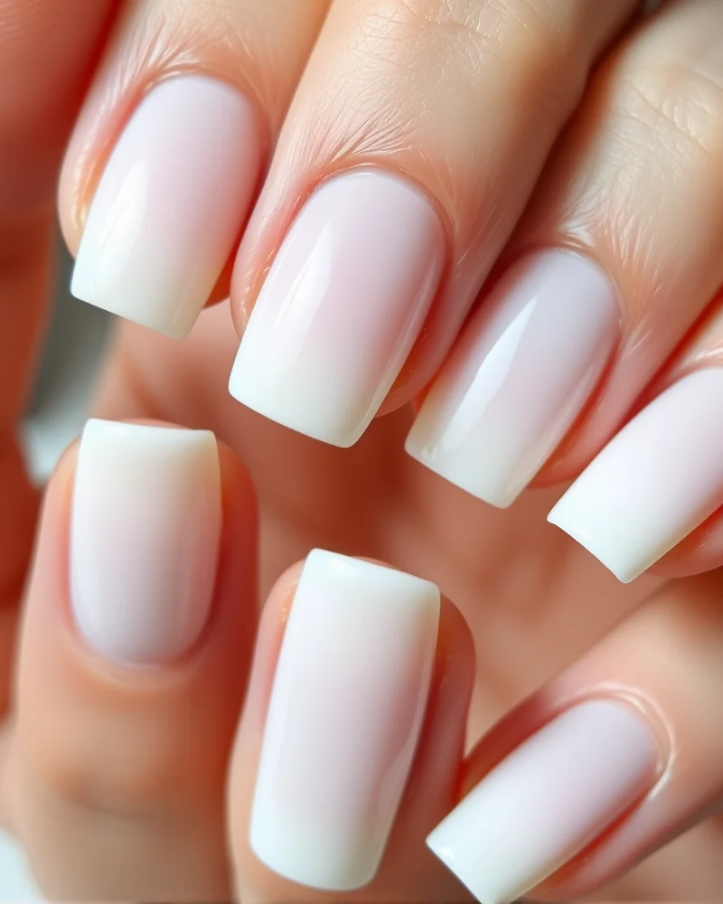Back to School Nails Square: The Ultimate Guide to Sharp, Sophisticated Style 2 Close-up of clean, modern square nail shape.