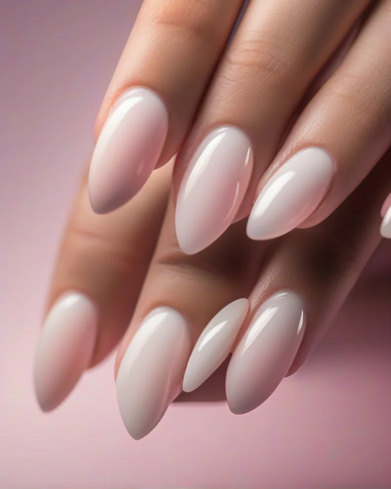 Seamless baby boomer ombré stiller nails