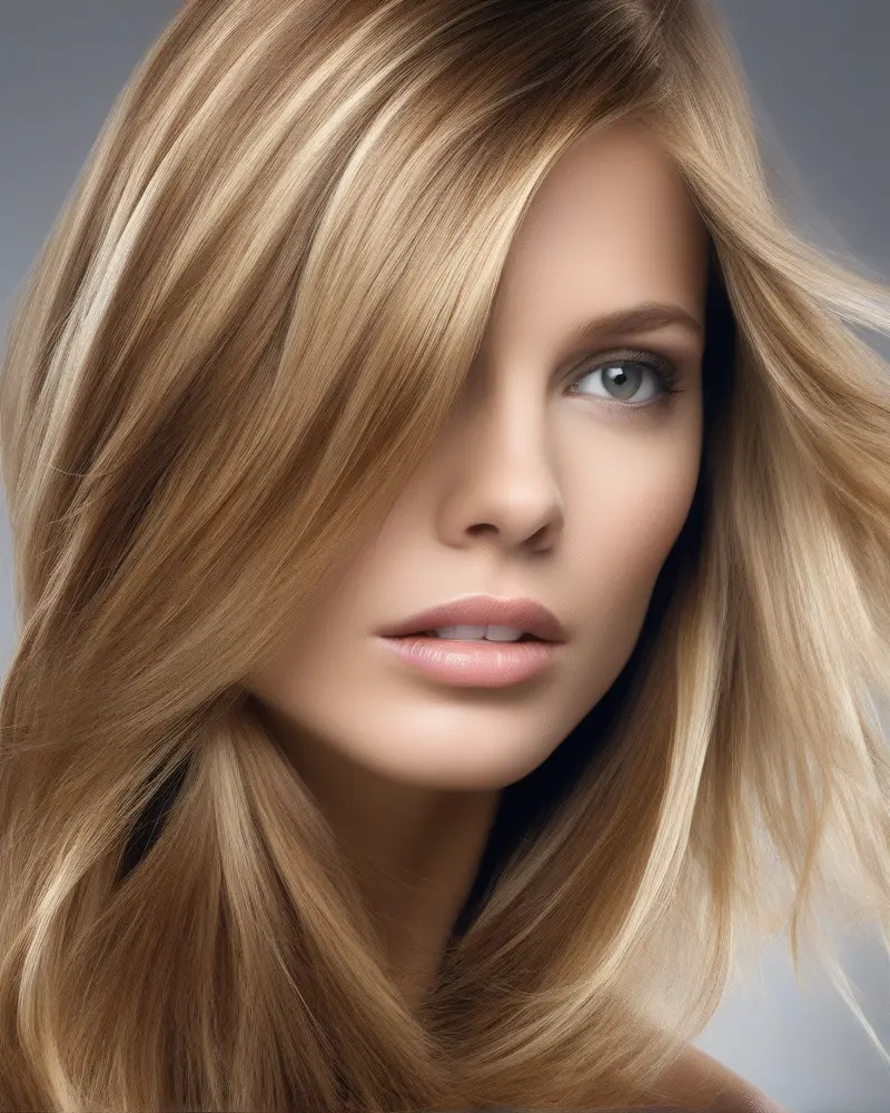 Lowlights and Highlights for Aging Hair 5 Close up of healthy aging hair with dimension and shine after a professional bond building color treatment.