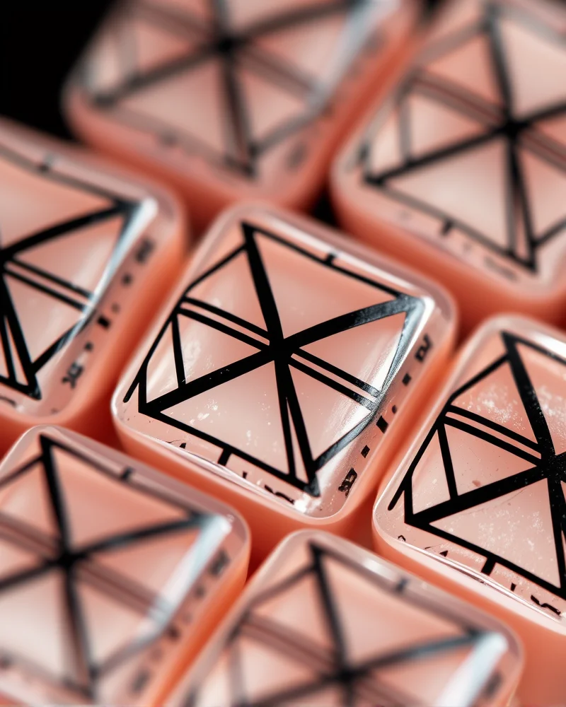 Back to School Nails Square: The Ultimate Guide to Sharp, Sophisticated Style 6 Geometric line art on square nails.