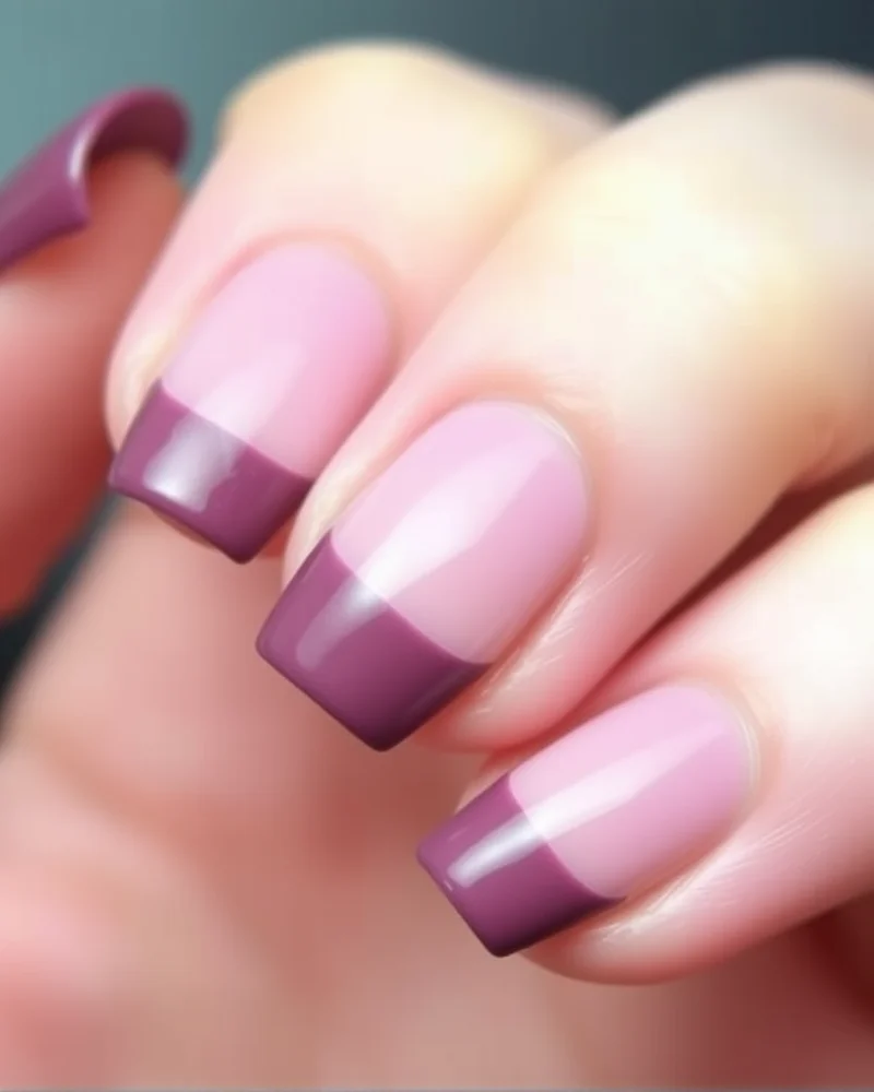 15 Chic & Simple August Nails to Elevate Your Late Summer Aesthetic 7 Modern negative space manicure, a simple August nails trend on coffin-shaped nails.