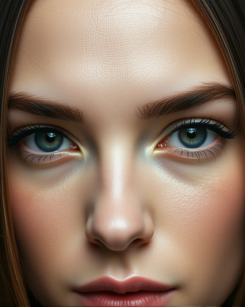 Minimal eyeliner and straight sleek hair for a clean girl professional office look.