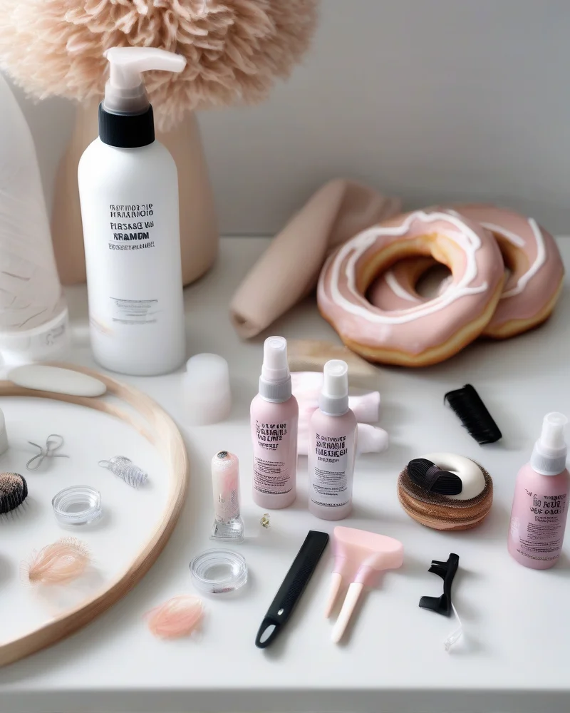 Essential professional hair tools for creating secure but soft bohemian wedding updos.