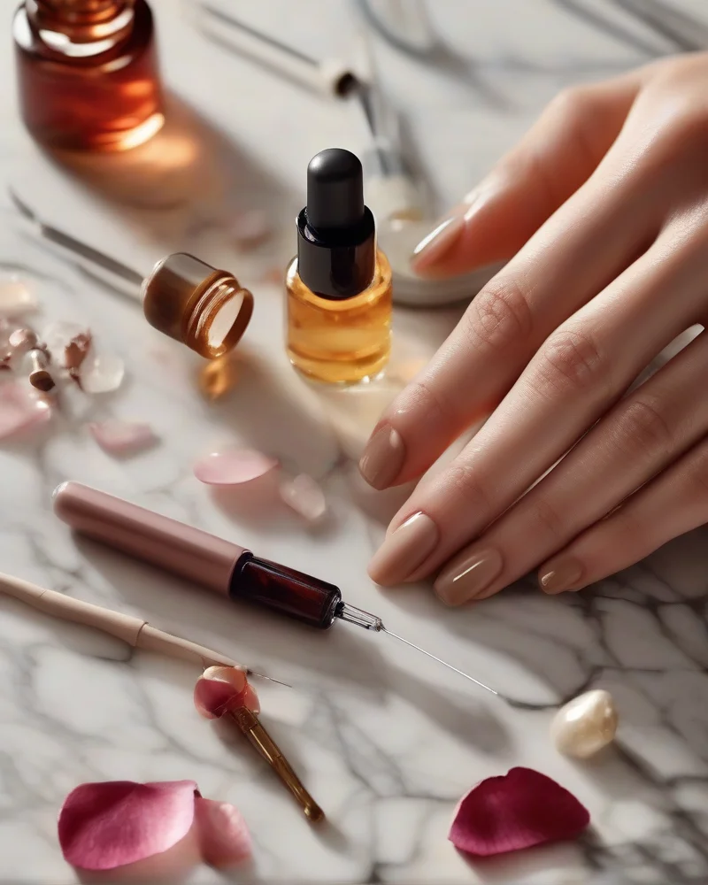 Simple September Nails 9 Professional DIY September Spa manicure tools and routine setup