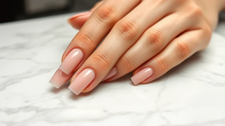 Back to School Nails Square: The Ultimate Guide to Sharp, Sophisticated Style 11 Close-up of elegant square-shaped back to school nails in a luxury desk setting.