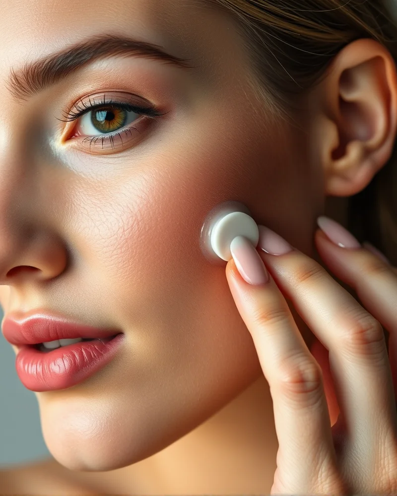 Professional makeup artist preparing skin with primer for a long-lasting homecoming makeup look, focusing on skin texture and product application techniques.