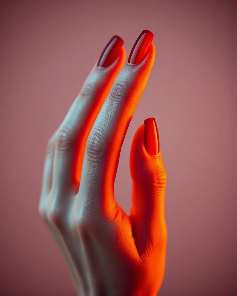 Fall Nail Colors 2026 9 A futuristic manicure featuring color-changing smart-wear nail polish technology.