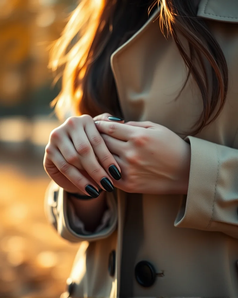 Espresso and chocolate brown nail polish trends for fall 2024 featured on manicured hands.