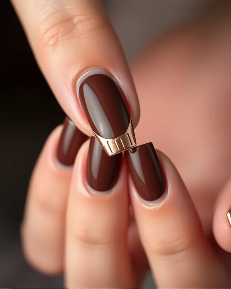Fall 2026 nail art trends featuring negative space, chrome French tips, and minimalist line work.