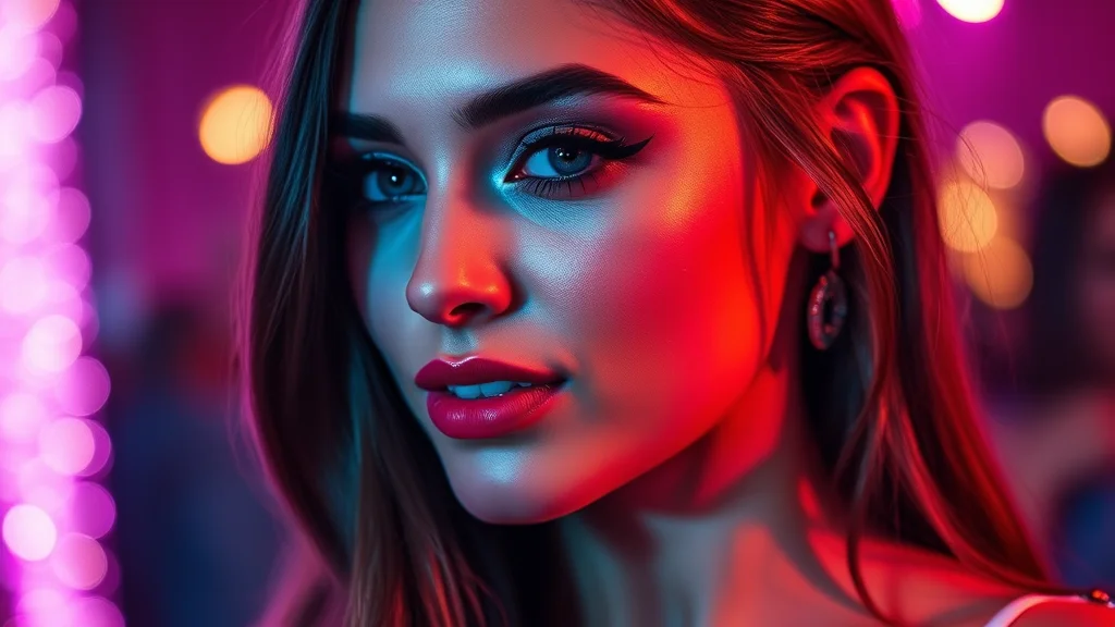 Glamorous homecoming makeup look with shimmering eyeshadow and glowing skin