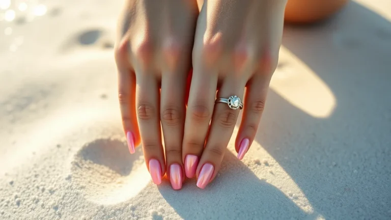 spring break nails for college students 27 Vibrant spring break nails for college students on a tropical beach background